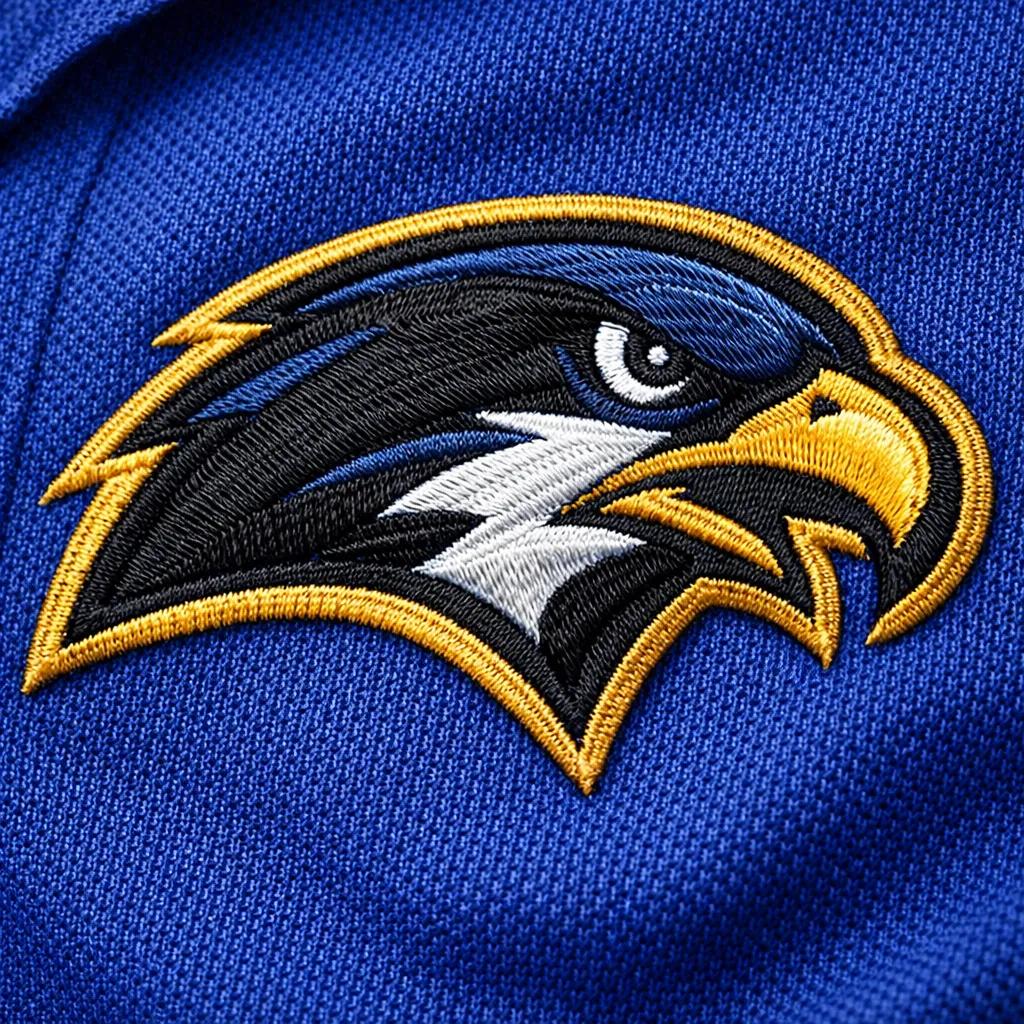 Embroidery example on polo shirt